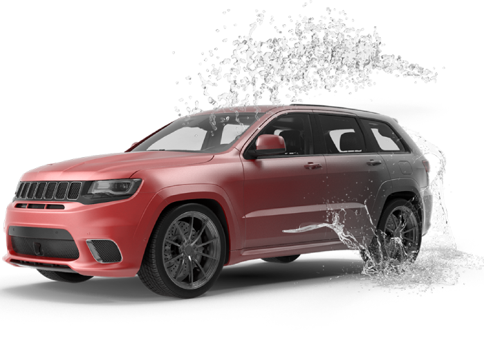 voiture neuve rouge